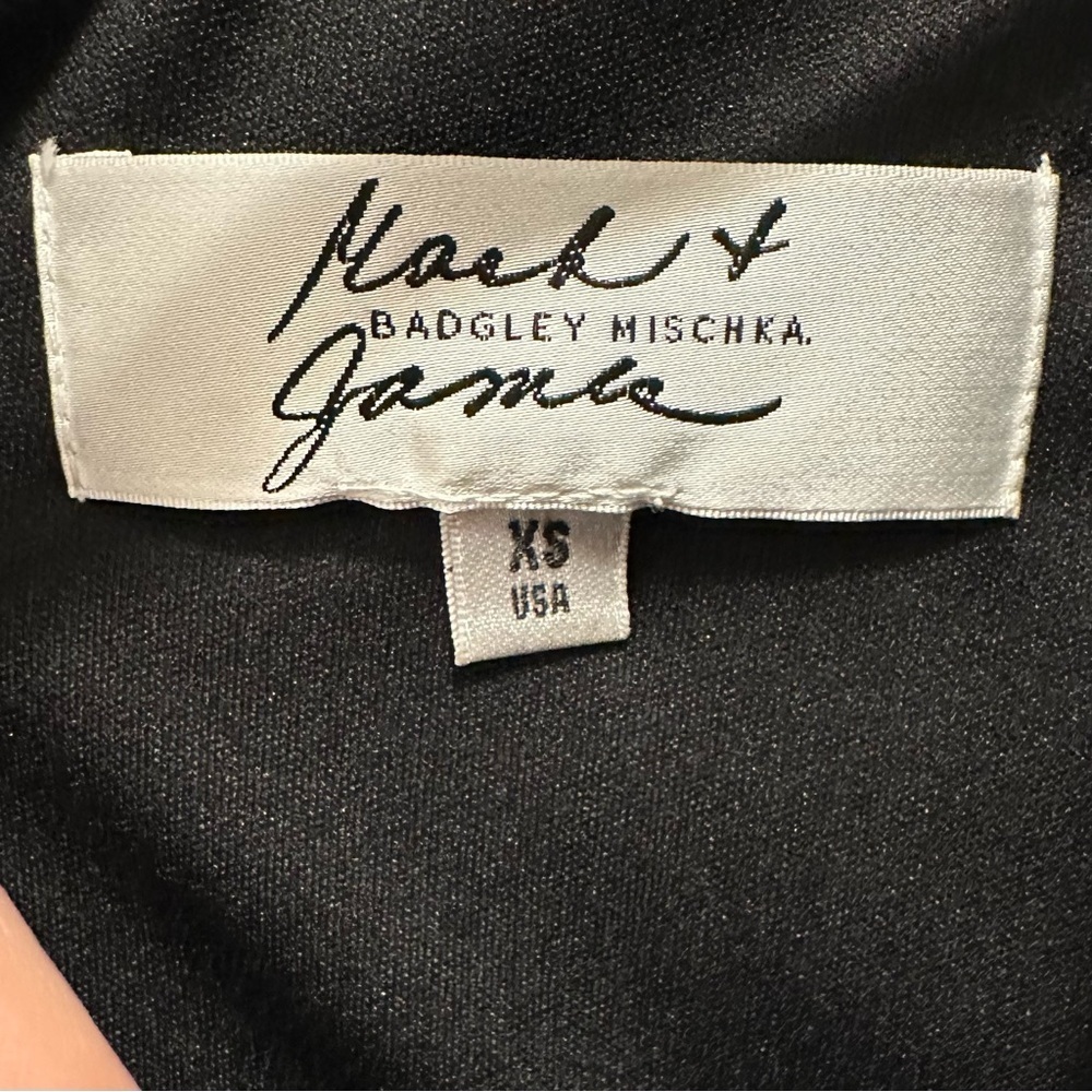 Badgley Mischka Mark & James Royal Blue One Shoulder Drape Mini Dress XS - Picture 10 of 11